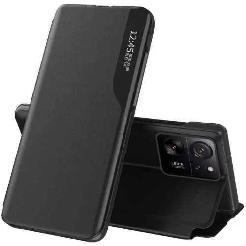 Samsung Galaxy Note 10 / 10 5G SM-N970 / N971, Oldalra nyíló tok, stand, hívás mutatóval, Wooze FashionBook, fekete