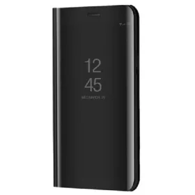   Samsung Galaxy A22 4G SM-A225F, Oldalra nyíló tok, hívás mutatóval, Smart View Cover, fekete (utángyártott)