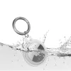 Apple AirTag szilikon tok, karabíner, Wooze AirTag Bubble, átlátszó/zöld