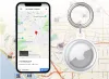 Apple AirTag szilikon tok, karabíner, Wooze AirTag Bubble, átlátszó/rózsaszín