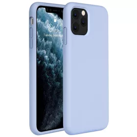   Apple iPhone 12 / 12 Pro, Szilikon tok, Wooze Liquid Silica Gel, lila