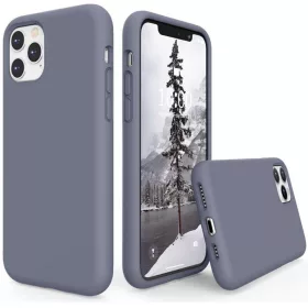   Xiaomi Redmi Note 9 / Redmi 10X 4G, Szilikon tok, Wooze Liquid Silica Gel, leander-szürke