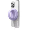 Magsafe töltőpad tartó, szilikon, asztali tartó funkció, ujjtámasz, Magsafe töltőkkel kompatibilis, Wooze Handrail Holder, lila