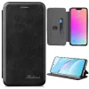 Samsung Galaxy S21 Plus 5G SM-G996, Oldalra nyíló tok, stand, Wooze Protect And Dress Book, fekete