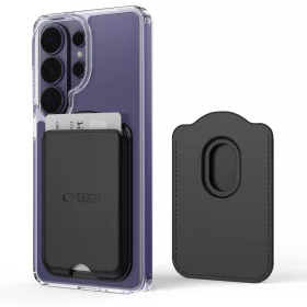   Tech-Protect CH02 mágneses kártyatartó, MagSafe, Black, fekete (3db kártyához)