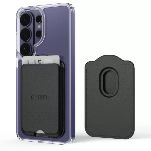 Tech-Protect CH02 mágneses kártyatartó, MagSafe, Black, fekete (3db kártyához)