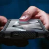 Supcase ArmorBox Samsung Galaxy S25 Ultra ütésálló tok, kijelző védelemmel, kitámasztóval, MagSafe, fekete