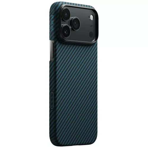 Pitaka Ultra-Slim MagSafe Apple iPhone 17 Pro Max hátlap tok, fekete-kék