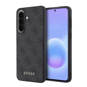   Guess PU 4G Metal Classic Logo Samsung Galaxy A57 tok, szürke