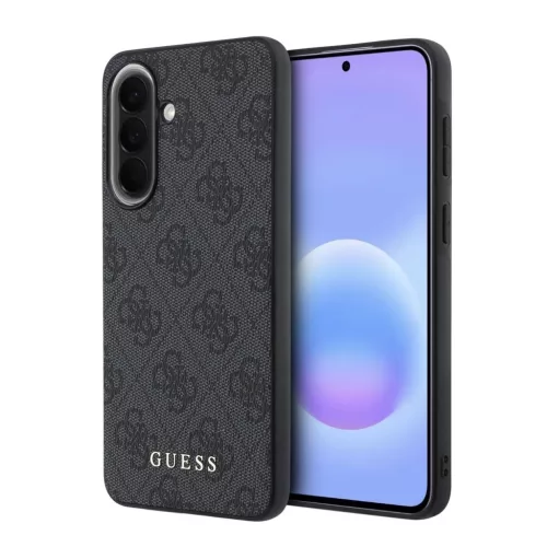 Guess PU 4G Metal Classic Logo Samsung Galaxy A57 tok, szürke