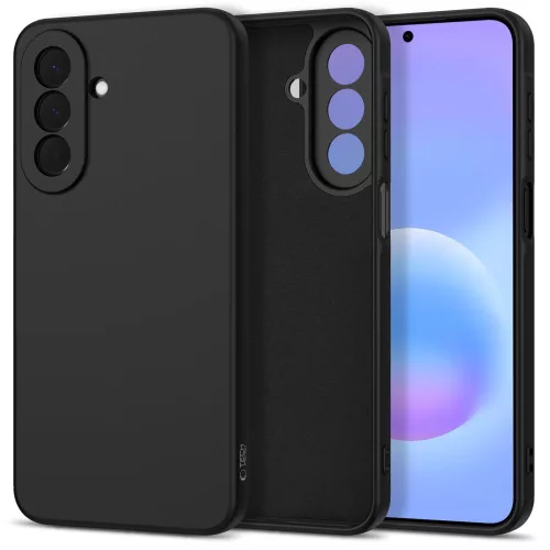 Tech-Protect Icon Samsung Galaxy A27 szilikon tok mikroszálas béléssel, fekete