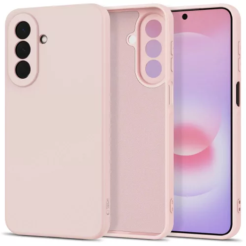 Tech-Protect Icon Samsung Galaxy A27 szilikon tok mikroszálas béléssel, rózsaszín