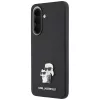 Karl Lagerfeld Saffiano Karl&Choupette Metal Logo Samsung Galaxy A57 tok, fekete