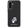 Karl Lagerfeld Saffiano Karl&Choupette Metal Logo Samsung Galaxy A57 tok, fekete