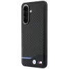 BMW M Carbon Samsung Galaxy A57 tok kameravédő peremmel, karbon minta, fekete