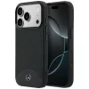 Mercedes Leather Wood Effect and Curve Apple iPhone 17 Pro MagSafe tok, fekete