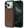 Mercedes Leather Wood Effect and Curve Apple iPhone 17 Pro MagSafe tok, barna