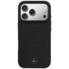 Mercedes Leather Mesh with Bow Line Apple iPhone 17 Pro MagSafe tok, fekete