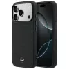 Mercedes Leather Mesh with Bow Line Apple iPhone 17 Pro Max MagSafe tok, fekete