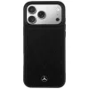 Mercedes Leather with Crossed Lines Apple iPhone 17 Pro Max MagSafe tok, fekete
