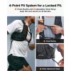Spigen A721 Dynamic Shield futómellény futáshoz / túrázáshoz, telefon-és kulacstartó résszel + 500ml kulacs, fekete (M-L)