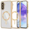 Tech-Protect MagFlex Samsung Galaxy A27 hátlap tok, MagSafe, átlátszó-arany (fényes)