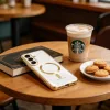 Tech-Protect MagFlex Samsung Galaxy A27 hátlap tok, MagSafe, átlátszó-arany (fényes)