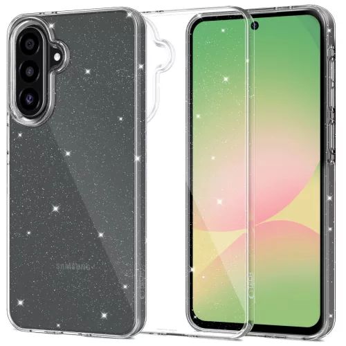 Tech-Protect Flexair Samsung Galaxy A27 hátlap tok, csillámos-átlátszó