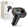 Tech-Protect CC07 bluetooth FM transmitter / autós töltő, USB-A-UCB-C, PD, 54W, fekete