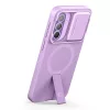 Tech-Protect Kevlar Aura Samsung Galaxy A57 MagSafe tok kameravédelemmel, kitámasztóval, lila