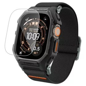   Spigen Lite Fit Pro Apple Watch Ultra 3 / 2 / 1 49mm tok / szíj, kijelzővédő felülettel, matt fekete