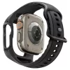 Spigen Liquid Air Pro Apple Watch Ultra 3 / 2 / 1 49mm tok / szíj, kijelzővédő felülettel, matt fekete