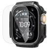 Spigen Rugged Armor Apple Watch Ultra 3 / 2 / 1 49mm tok, kijelzővédő felülettel, matt fekete