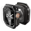 Spigen Rugged Armor Apple Watch Ultra 3 / 2 / 1 49mm tok, kijelzővédő felülettel, matt fekete