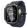 Spigen Rugged Armor Apple Watch Ultra 3 / 2 / 1 49mm tok, kijelzővédő felülettel, matt fekete