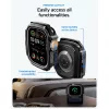 Spigen Rugged Armor Apple Watch Ultra 3 / 2 / 1 49mm tok, kijelzővédő felülettel, matt fekete