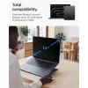 Spigen LD201-S6 összecsukható asztali laptop tartó, max. 14col, kompakt, sötétszürke