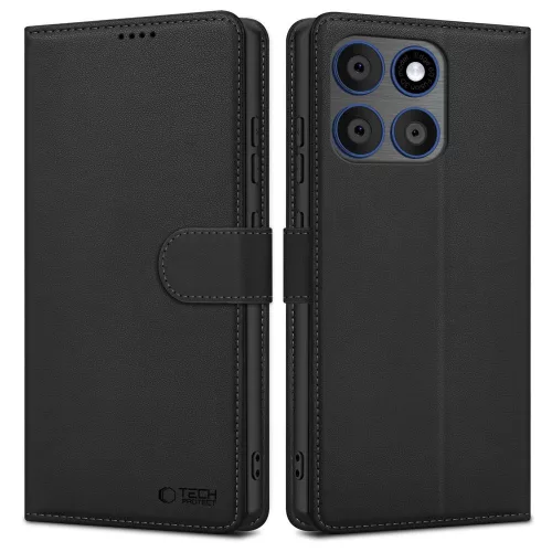 Tech-Protect Wallet Motorola Edge 70 flip / kinyitható tok, fekete