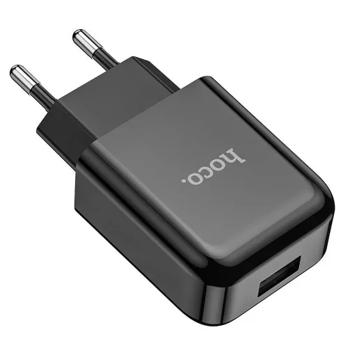 Hoco N2 USB-A hálózati töltő adapter, 2A, 10W, fekete