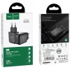Hoco N2 USB-A hálózati töltő adapter, 2A, 10W, fekete