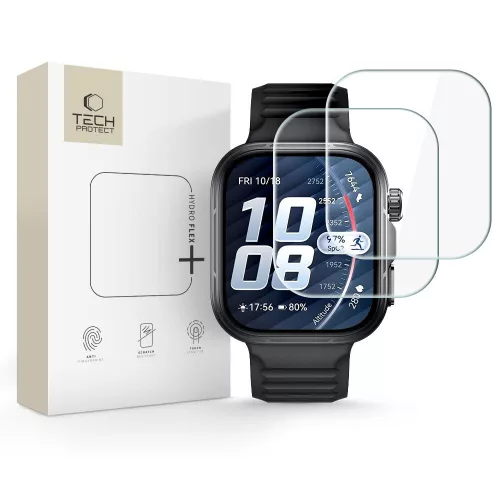 Tech-Protect Hydro Flex+ Huawei Watch Fit 5 Pro kijelzővédő fólia, átlátszó (2db)