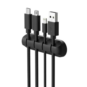  Bluestar PJ-OCZ23 szilikon kábelrendszerező 4db kábelhez, fekete