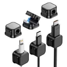  Bluestar PJ-OCZ7 mágneses kábelrendszerező 3db kábelhez, fekete