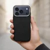 Kevlar Apple iPhone 16e / 17e MagSafe tok kameravédő peremmel, fekete
