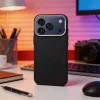 Kevlar Apple iPhone 16e / 17e MagSafe tok kameravédő peremmel, fekete