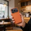 Kevlar Apple iPhone 16e / 17e MagSafe tok kameravédő peremmel, narancs