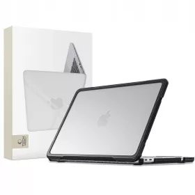   Tech-Protect Velar Apple Macbook Neo 13 (2026) tok, Matte Clear, fekete-átlátszó
