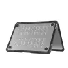Tech-Protect Velar Apple Macbook Neo 13 (2026) tok, Matte Clear, fekete-átlátszó