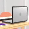 Tech-Protect Velar Apple Macbook Neo 13 (2026) tok, Matte Clear, fekete-átlátszó