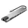 Tech-Protect HB09 Hub adapter USB-C-USB-A-HDMI 4k 60hz, SD/TF, PD100W, RJ45 1000MB/S. ezüst